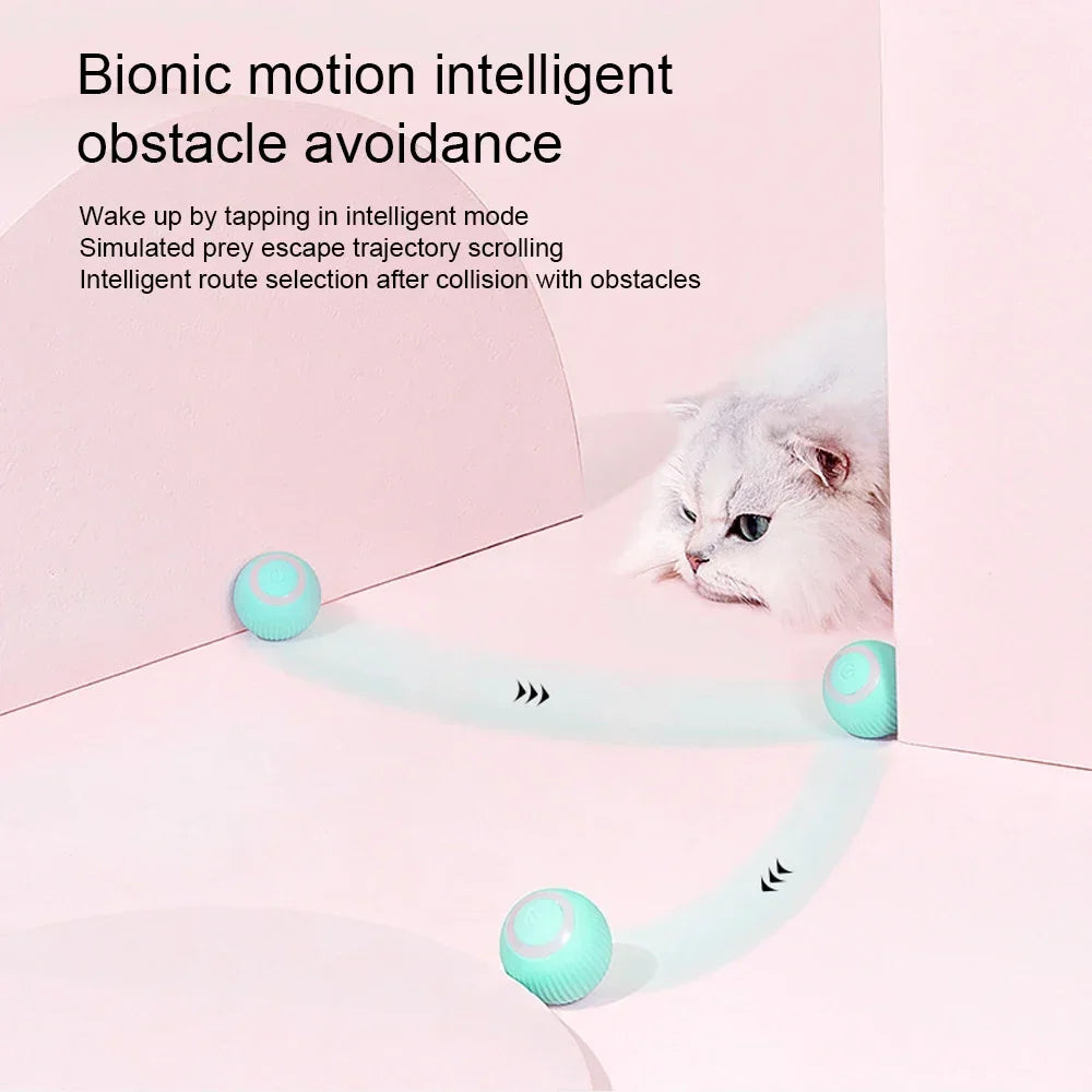 Interactive 360° Rotating Cat Toy Ball