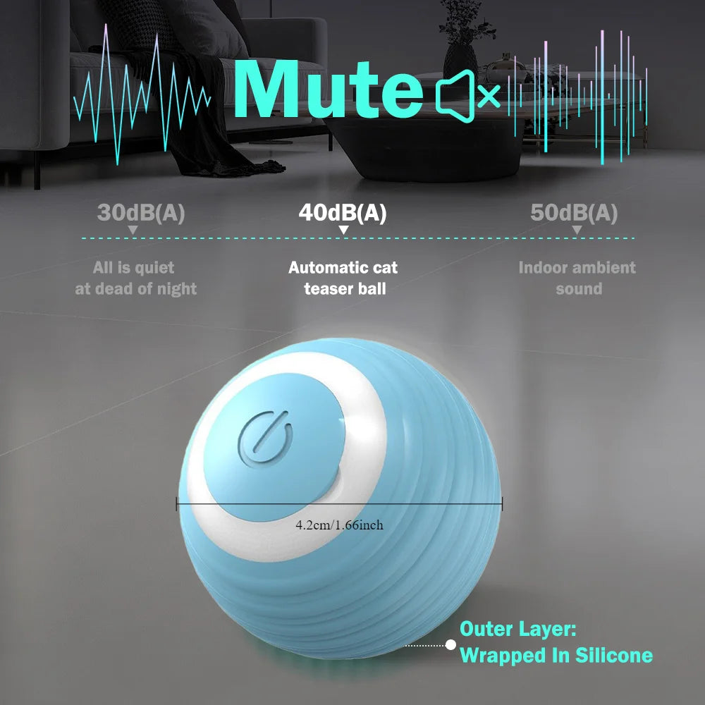 Interactive 360° Rotating Cat Toy Ball