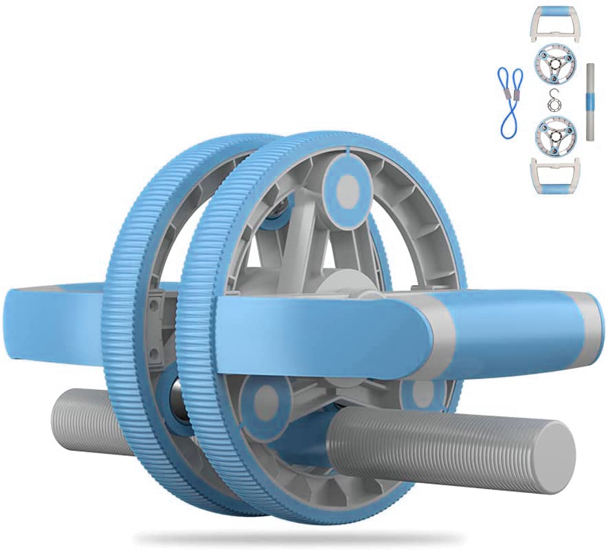 Ab Wheel & Pull Strap Fitness Set