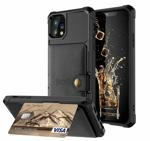 Magnetic Leather Wallet iPhone Case