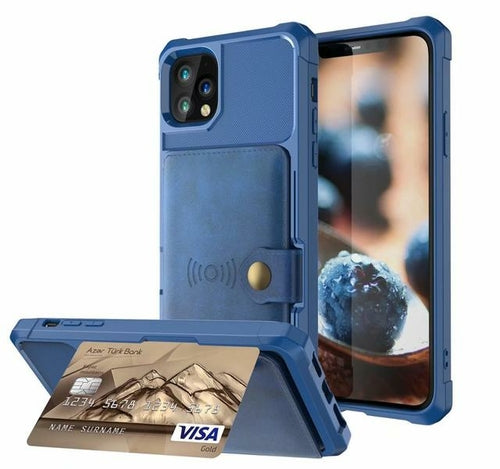 Magnetic Leather Wallet iPhone Case