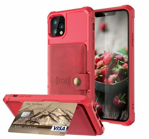 Magnetic Leather Wallet iPhone Case