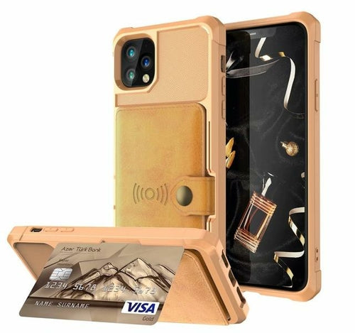 Magnetic Leather Wallet iPhone Case