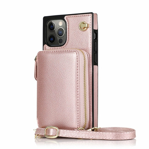 iPhone Crossbody Zipper Wallet Case