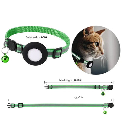 Cat Collar with Airtag Case