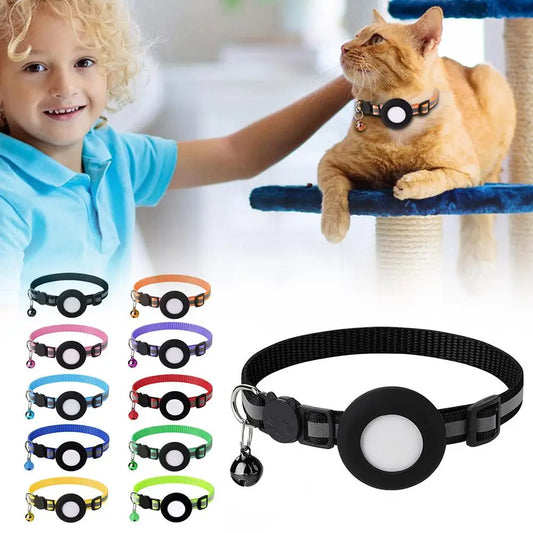 Cat Collar with Airtag Case