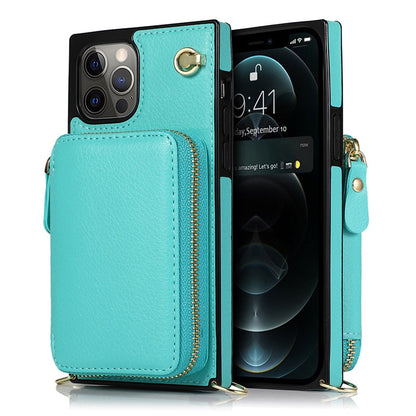 iPhone Crossbody Zipper Wallet Case