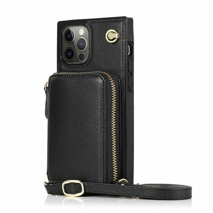 iPhone Crossbody Zipper Wallet Case